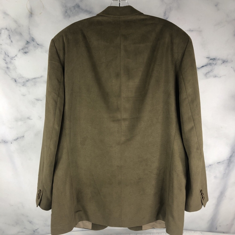 Brandini Solid Brown Microfiber Three Button Blaz… - image 6